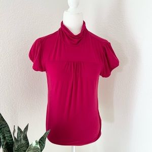BANANA REPUBLIC pink short sleeve shirt